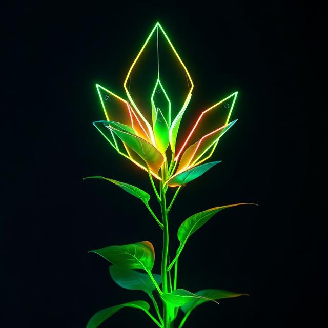 Neon Bloom — challenge NFT artwork